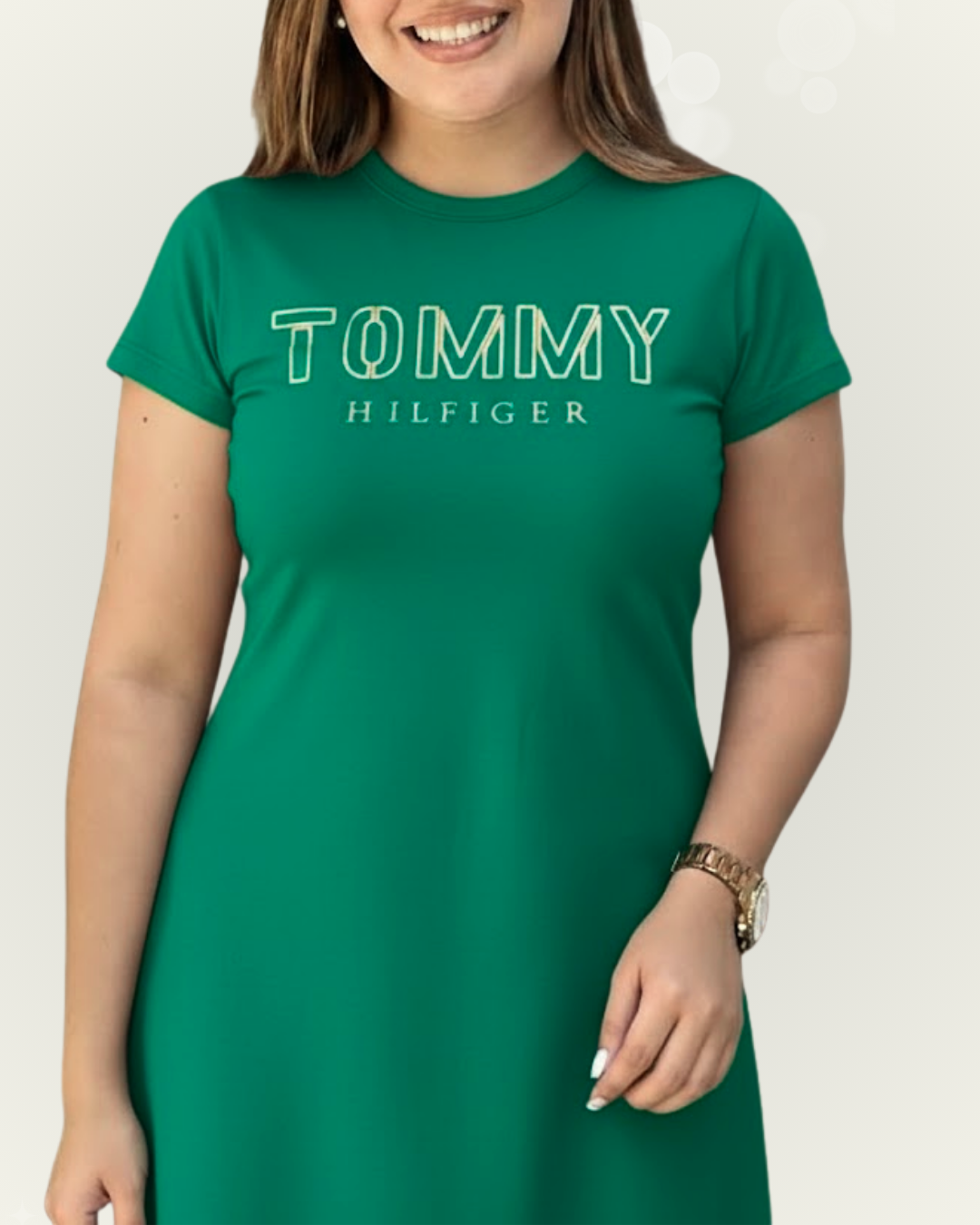 Vestido Tommy Hilfiger color verde
