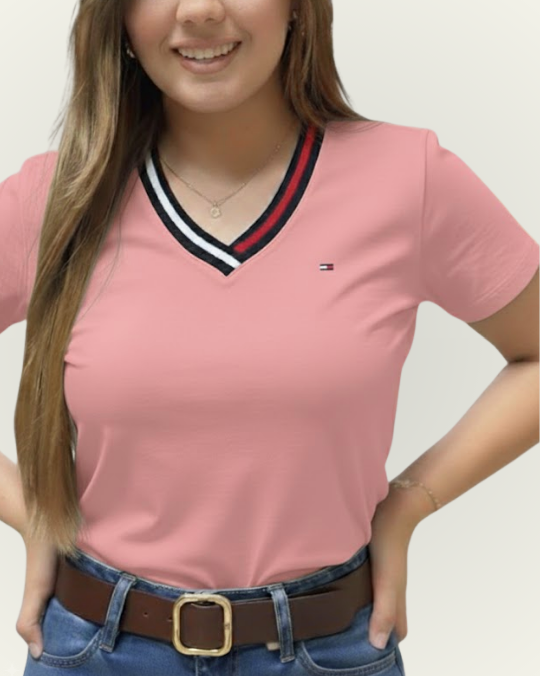 Blusa Tommy Hilfiger color rosado