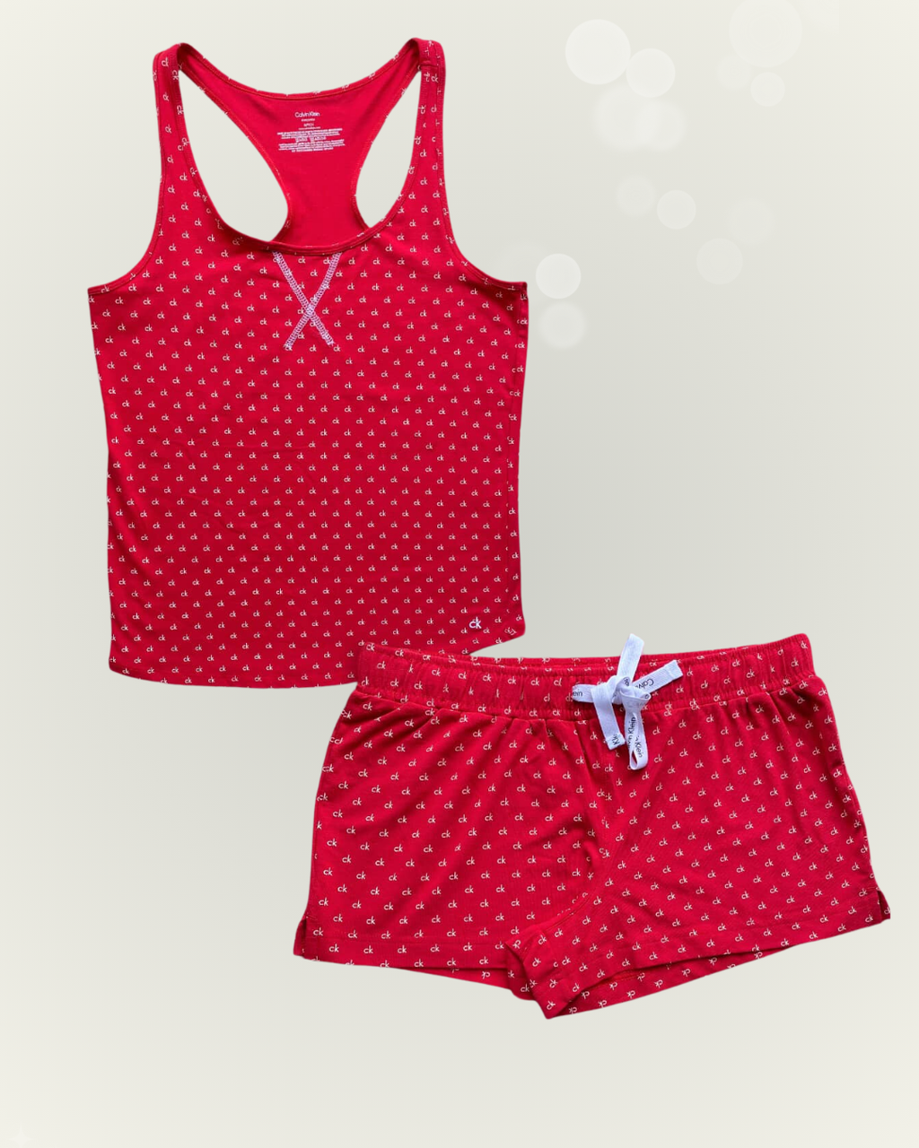 Pijama Calvin Klein color rojo
