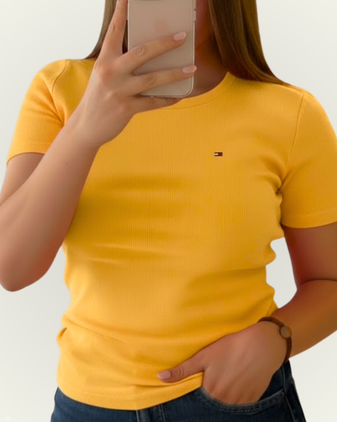 Blusa Tommy Hilfiger color amarillo