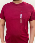 Camiseta Tommy Hilfiger color vino