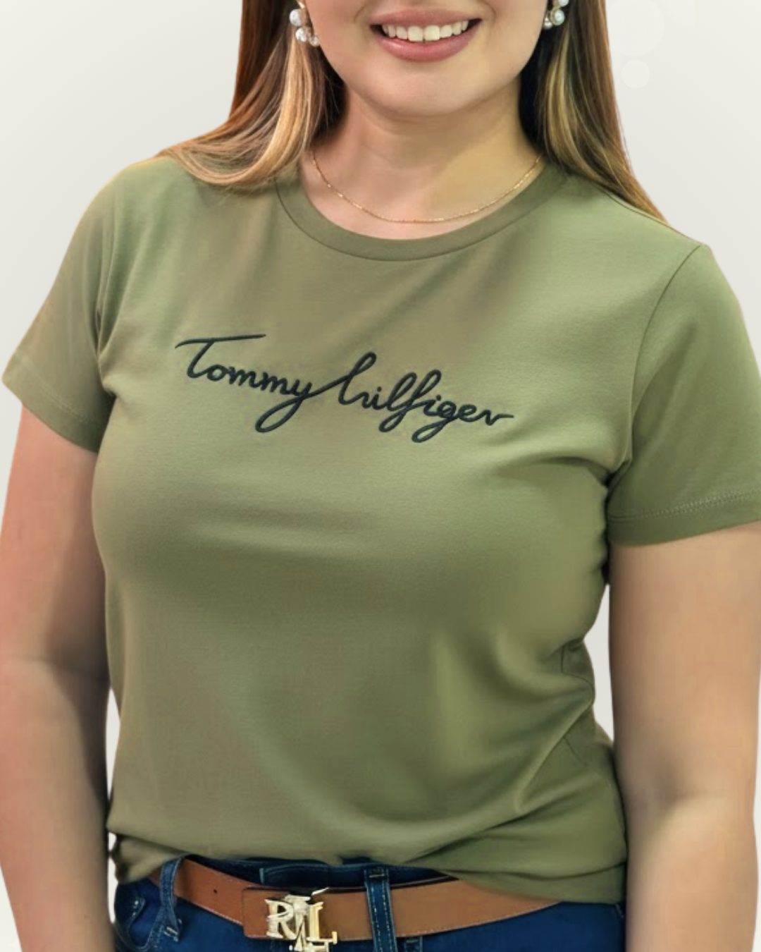 Blusa Tommy Hilfiger color verde