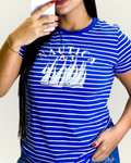 Blusa Náutica color azul estampado