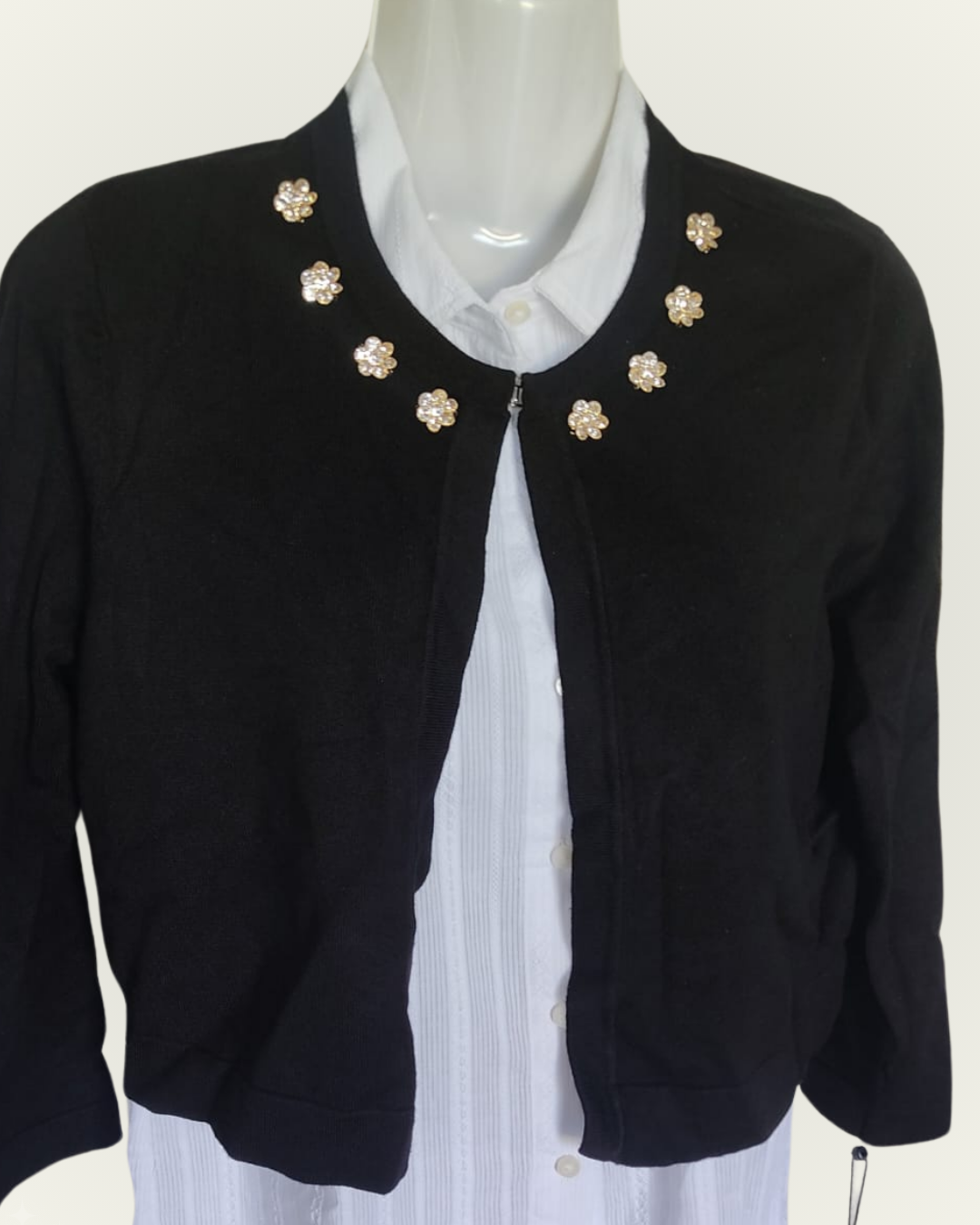 Cardigan Tommy Hilfiger color negro