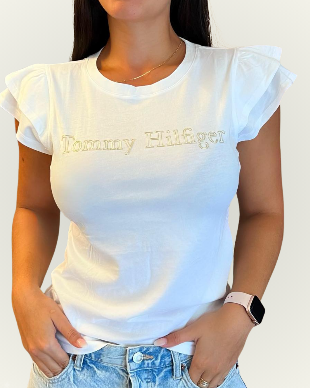 Blusa Tommy Hilfiger color blanco