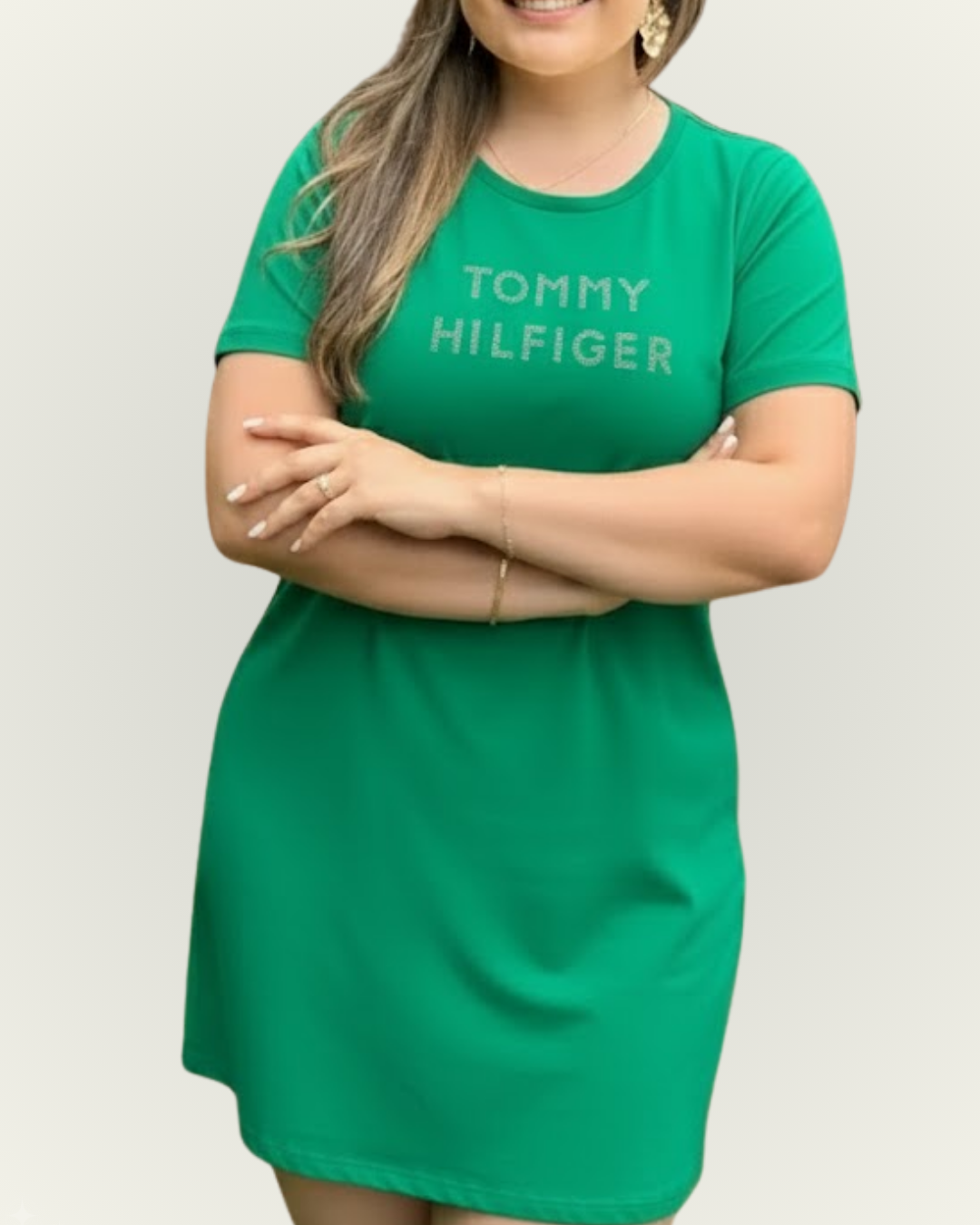 Vestido Tommy Hilfiger color verde