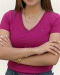 Blusa Tommy Hilfiger color fucsia