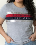 Blusa Tommy Hilfiger color gris estampada