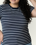Blusa Tommy Hilfiger color azul rayas blancas