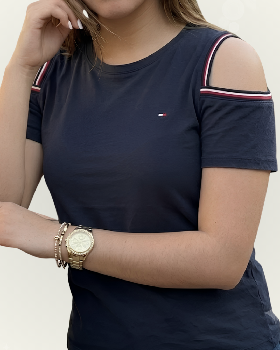 Blusa Tommy Hilfiger color azul