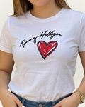 Blusa Tommy Hilfiger color blanco estampada