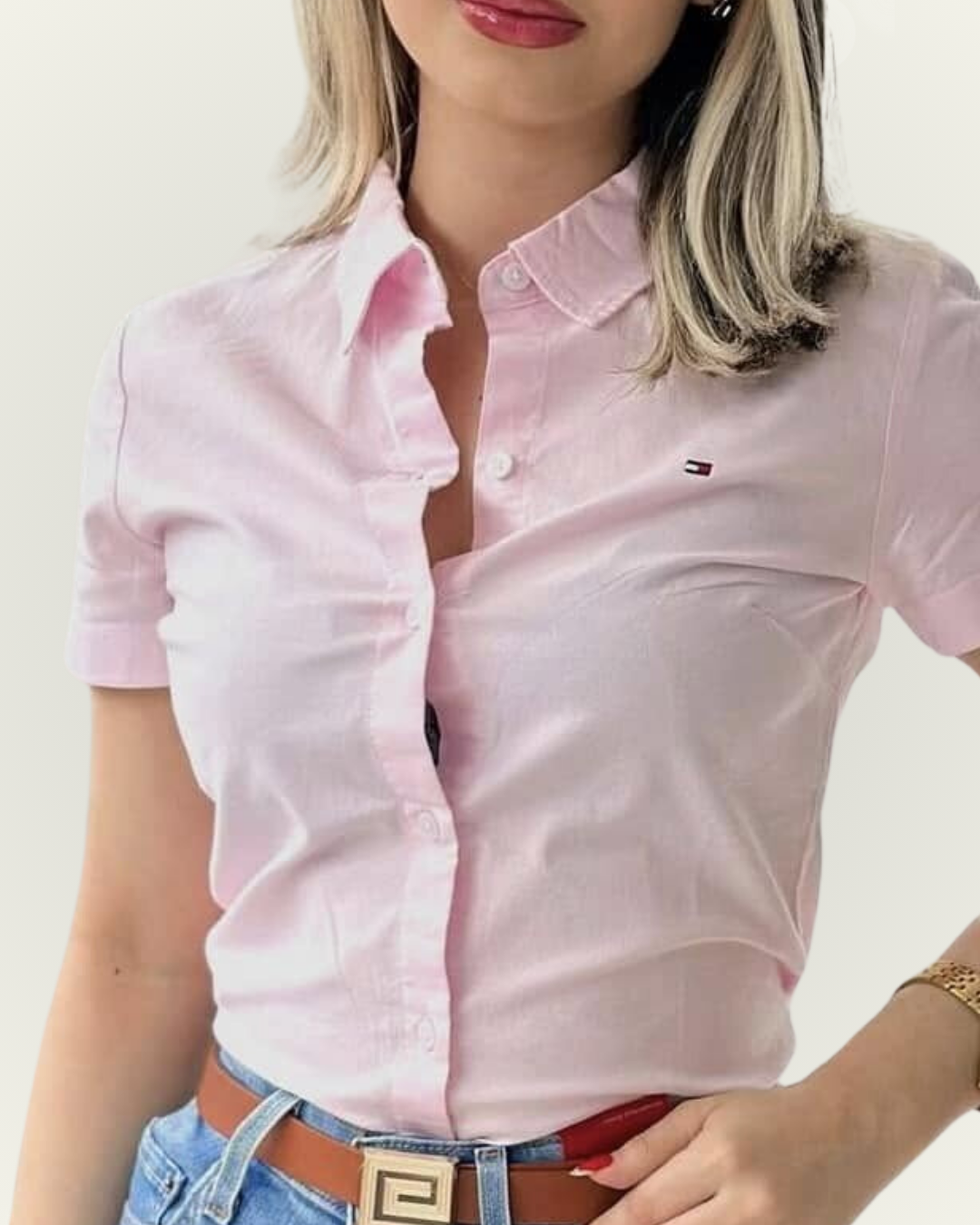 Camisera Tommy Hilfiger color rosado